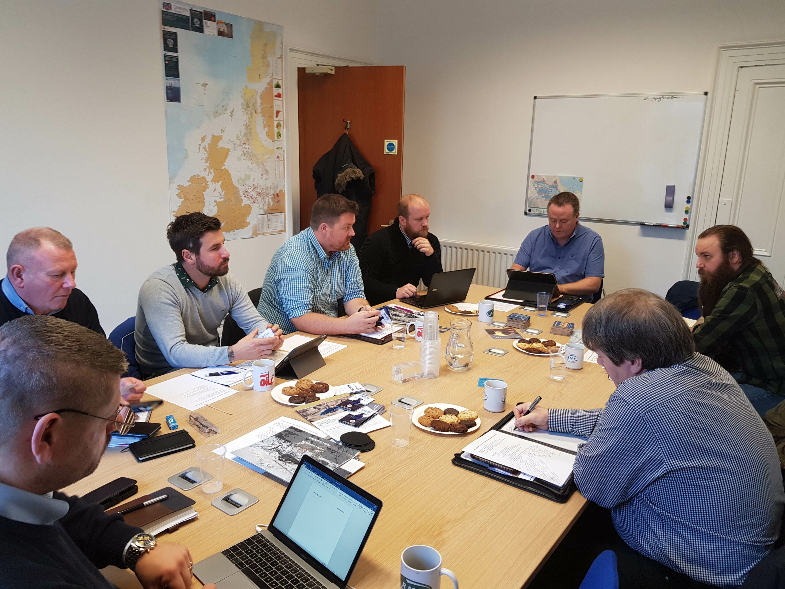 Allerede på første møte ble man enig om å etablere et formalisert samarbeid på tvers av grensen i Nordsjøen. Foto: Atle Espen Helgesen