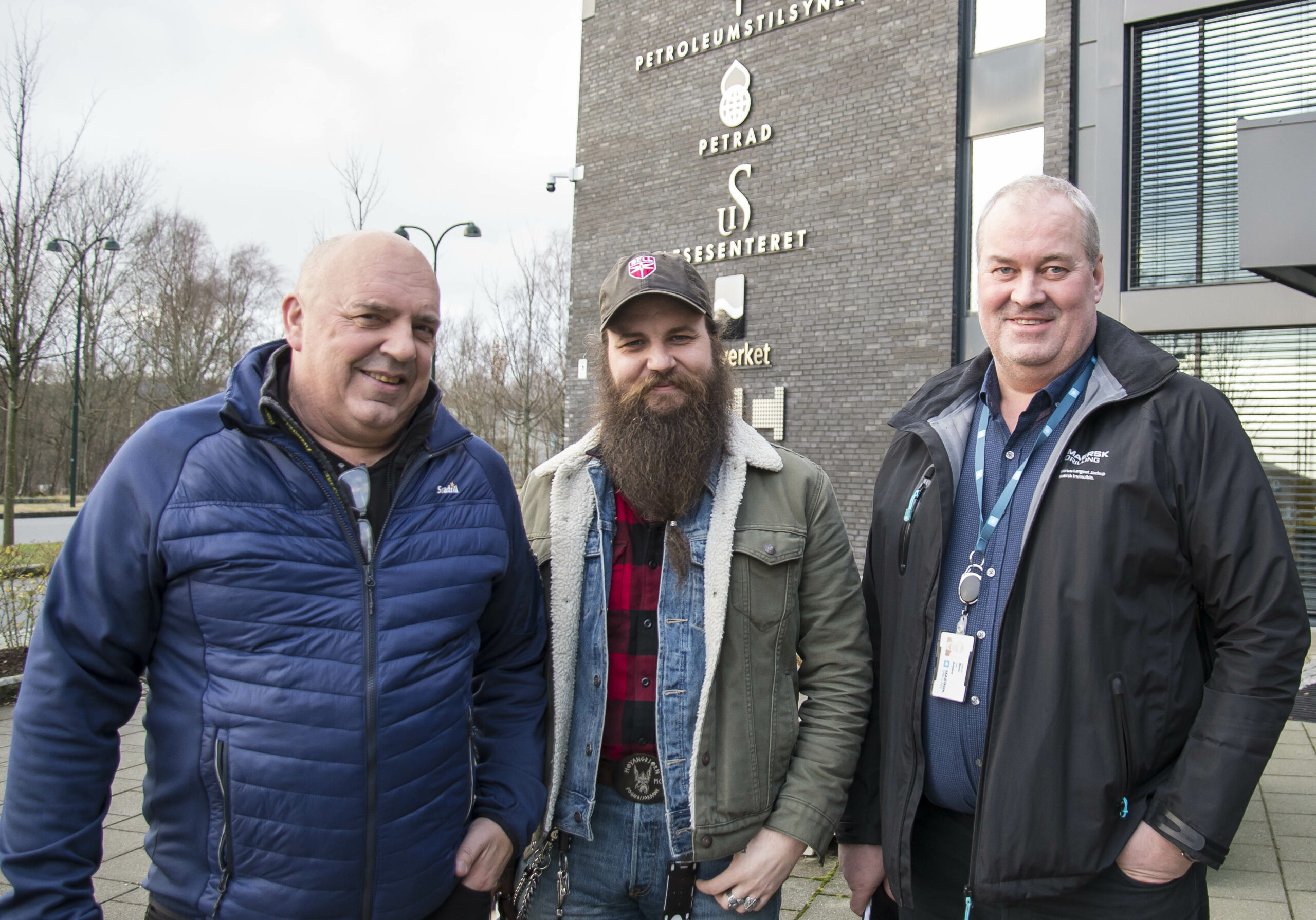 Arild Berntsen (fv), Henrik Fjeldsbø, Anders Blom og Emil Fiskå (ikke på bildet) var denne uka i møte med Petroleumstilsynet. Foto: Atle Espen Helgesen