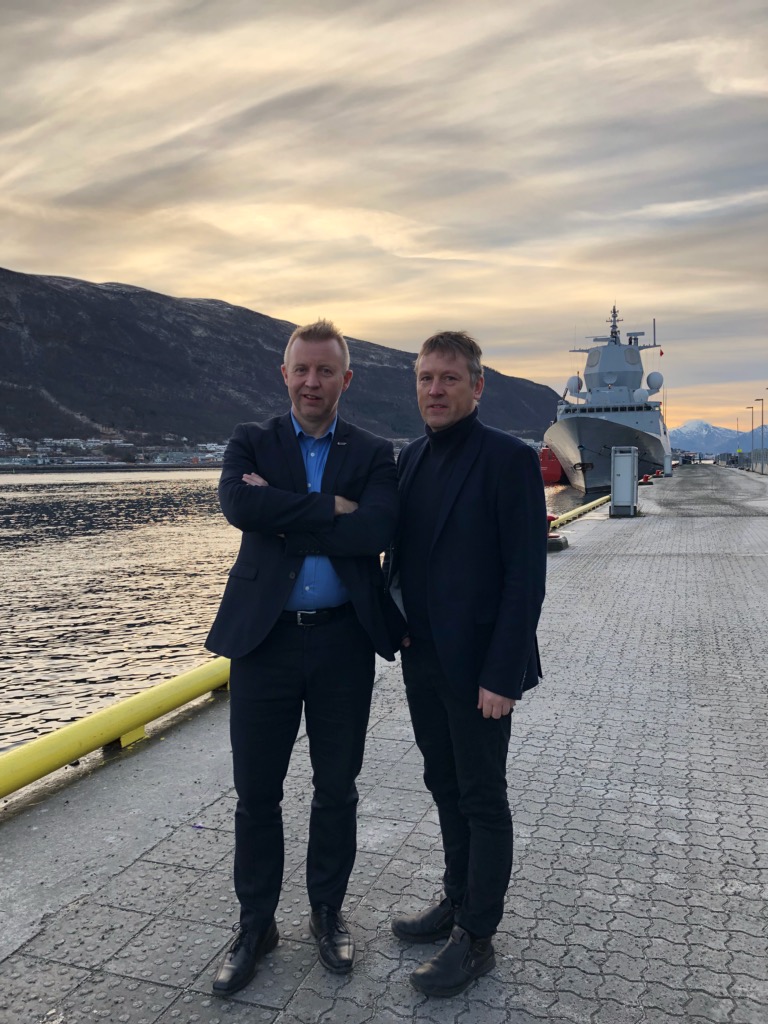 Forbundsleder Frode Alfheim og Ivan André Micheeff, leder Equinor IE Harstad, var tilstede i Tromsø under lanseringen av Sintef-rapporten. Foto: Inger Hoff