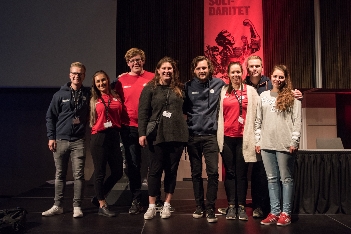 Det nye ungdomsutvalget. Foto: Marie N. Helgesen
