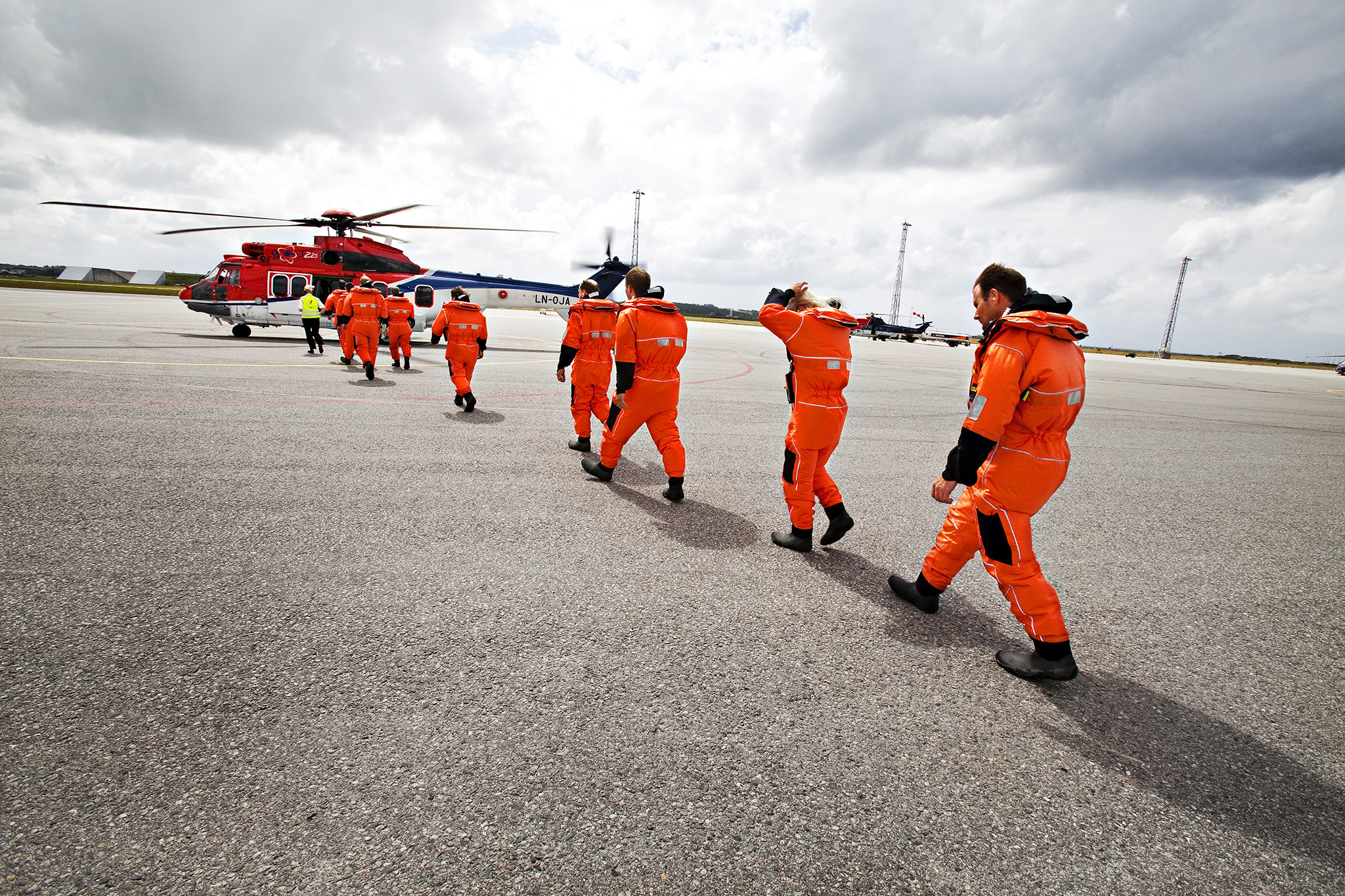 Mange oljearbeidere misliker å fly helikopter. Arkivfoto: Marie von Krogh